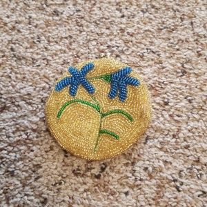 Hand beaded doin purse